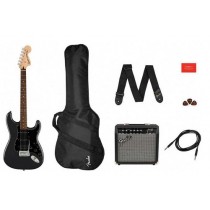 SQUIER by FENDER AFFINITY SERIES STRAT PACK HSS CHARCOAL FROST METALLIC